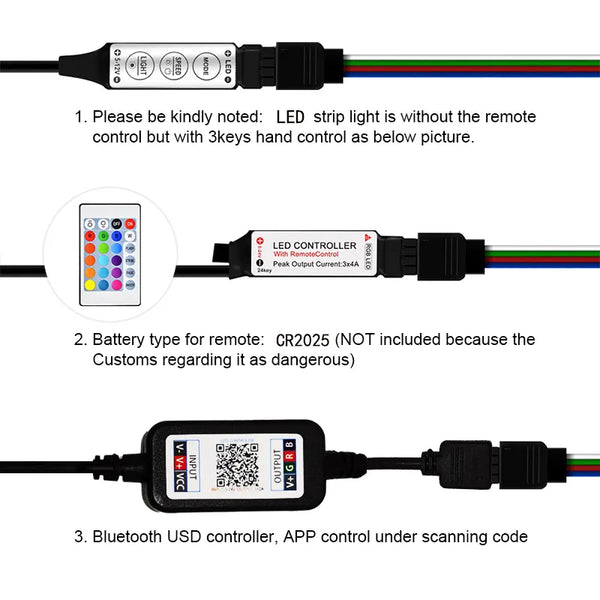 RGB LED Strip Lights with APP Control