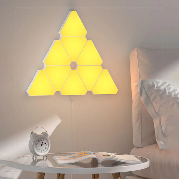 Triangular Quantum RGB LED Wall Lamp
